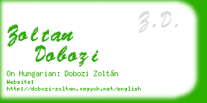 zoltan dobozi business card